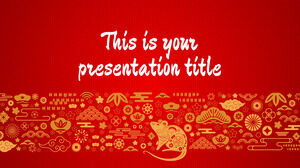 Año Nuevo Chino (La Rata). Plantilla gratuita de PowerPoint y tema de Google Slides