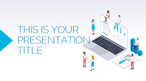 التسويق الأزرق. قالب PowerPoint مجاني وموضوع Google Slides