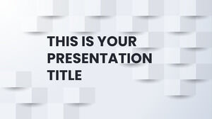 기하학적 흰색 사업. 무료 PowerPoint 템플릿 및 Google 슬라이드 테마