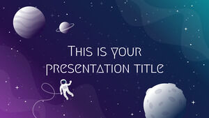 ภาพวาดกาแล็กซี่ เทมเพลต PowerPoint และ Google Slides Theme ฟรี