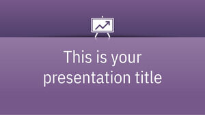 Violet professionnel. Modèle PowerPoint gratuit et thème Google Slides