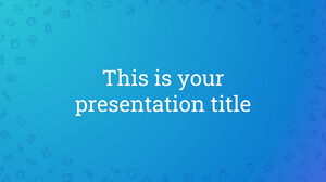 Arbeit-Icon-Muster. Kostenlose PowerPoint-Vorlage und Google Slides-Design