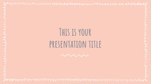 Coretan Pastel Template PowerPoint Gratis & Tema Google Slides