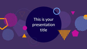 紫色幾何。 免費的 PowerPoint 模板和 Google 幻燈片主題