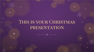 星光燦爛的聖誕節。 免費的 PowerPoint 模板和 Google 幻燈片主題