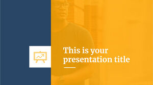 منصة عرض تقديمية أنيقة. قالب PowerPoint مجاني وموضوع Google Slides