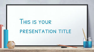 教育白板。 免费的 PowerPoint 模板和 Google 幻灯片主题