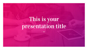 Magenta yang cantik. Templat PowerPoint Gratis & Tema Google Slide