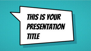 Bunter Comic. Kostenlose PowerPoint-Vorlage und Google Slides-Design