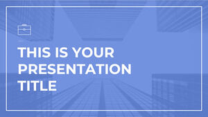 Arhitectura albastra. Șablon PowerPoint gratuit și temă Google Slides