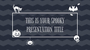 Halloween mignon. Modèle PowerPoint gratuit et thème Google Slides