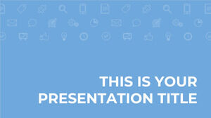 الشركات الزرقاء. قالب PowerPoint مجاني وموضوع Google Slides