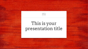 Красный креатив. Бесплатный шаблон PowerPoint и тема Google Slides