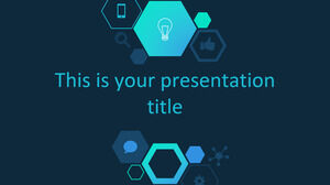 Sechseckige Tech. Kostenlose PowerPoint-Vorlage und Google Slides-Design