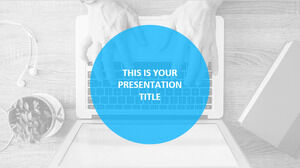 Professionista blu. Modello di PowerPoint gratuito e tema di Presentazioni Google