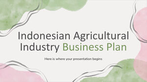 Plan d'affaires de l'industrie agricole indonésienne