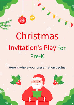 Christmas Invitation's Play for Pre-K