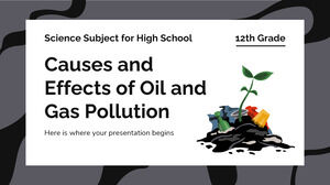 Disciplina de Ciências do Ensino Médio - 12º ano: Causas e Efeitos da Poluição por Petróleo e Gás