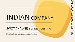Întâlnire de afaceri de analiză SWOT a companiei indiene