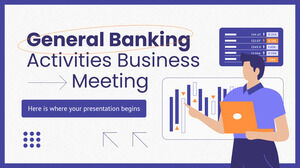 Réunion d'affaires sur les activités bancaires générales