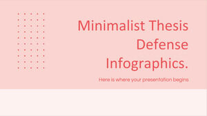 Minimalistische Thesenverteidigung Infografiken