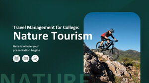 Управление путешествиями для колледжа: природный туризм