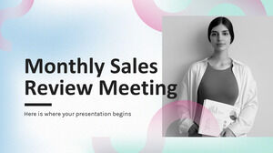 Reunión mensual de revisión de ventas