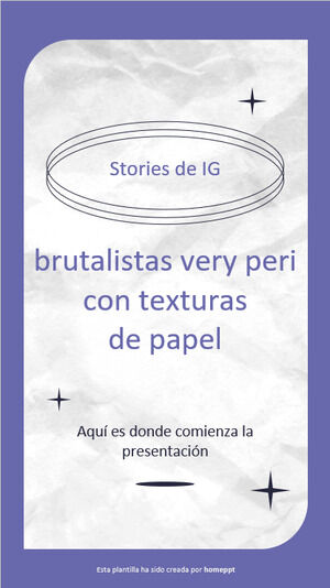 Brutalistyczne historie IG z bardzo Peri i Craft Texture