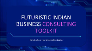 Kit de ferramentas futurista de consultoria de negócios indianos