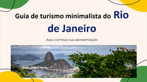 Guía turística de viaje minimalista de Río de Janeiro