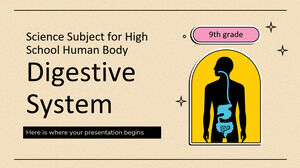 Naturwissenschaftliches Fach für High School - 9. Klasse Menschlicher Körper. Verdauungssystem