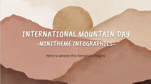 Minithema-Infografiken zum Internationalen Tag der Berge