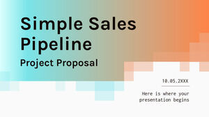 اقتراح مشروع خط أنابيب المبيعات البسيط