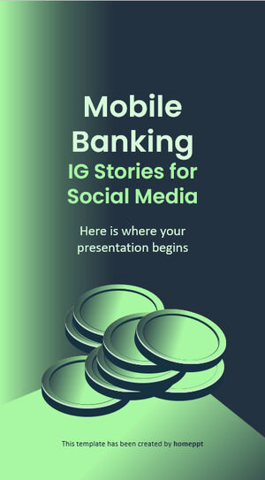 Sosyal Medya için Mobil Bankacılık IG Hikayeleri