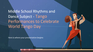 Tema de ritmos e dança do ensino médio - apresentações de tango para comemorar o Dia Mundial do Tango