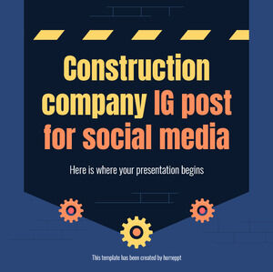 建設会社 IG ソーシャル メディアへの投稿