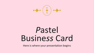 Pastel Business Card