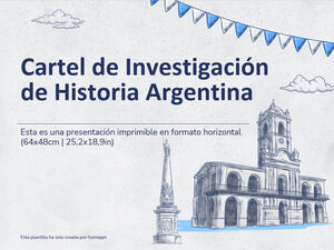 Плакат об исследовании истории Аргентины