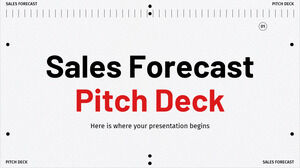 Sales Forecast Pitch Deck Sales Forecast Pitch Deck