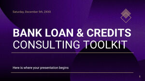 Kit de ferramentas de consultoria de empréstimos e créditos bancários