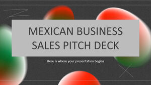 Vendite aziendali messicane Pitch Deck