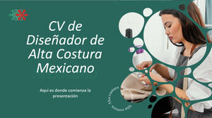 Diseñadora Mexicana de Alta Costura CV