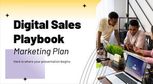 Plan de marketing del libro de jugadas de ventas digitales