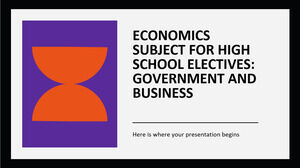 高校の選択科目の経済学: 政府とビジネス