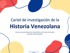 Affiche de recherche sur l'histoire vénézuélienne