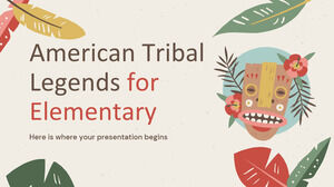 Legende tribale americane pentru elementar