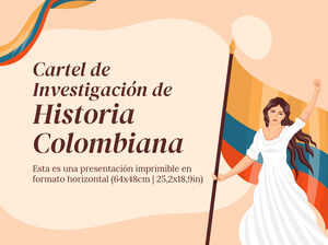 コロンビアの歴史研究ポスター
