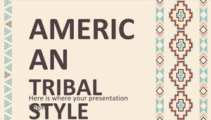 Cartão de visita estilo tribal americano