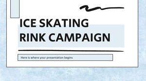 Campaña de la pista de patinaje sobre hielo
