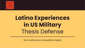 Expériences latino-américaines dans la soutenance de thèse militaire américaine